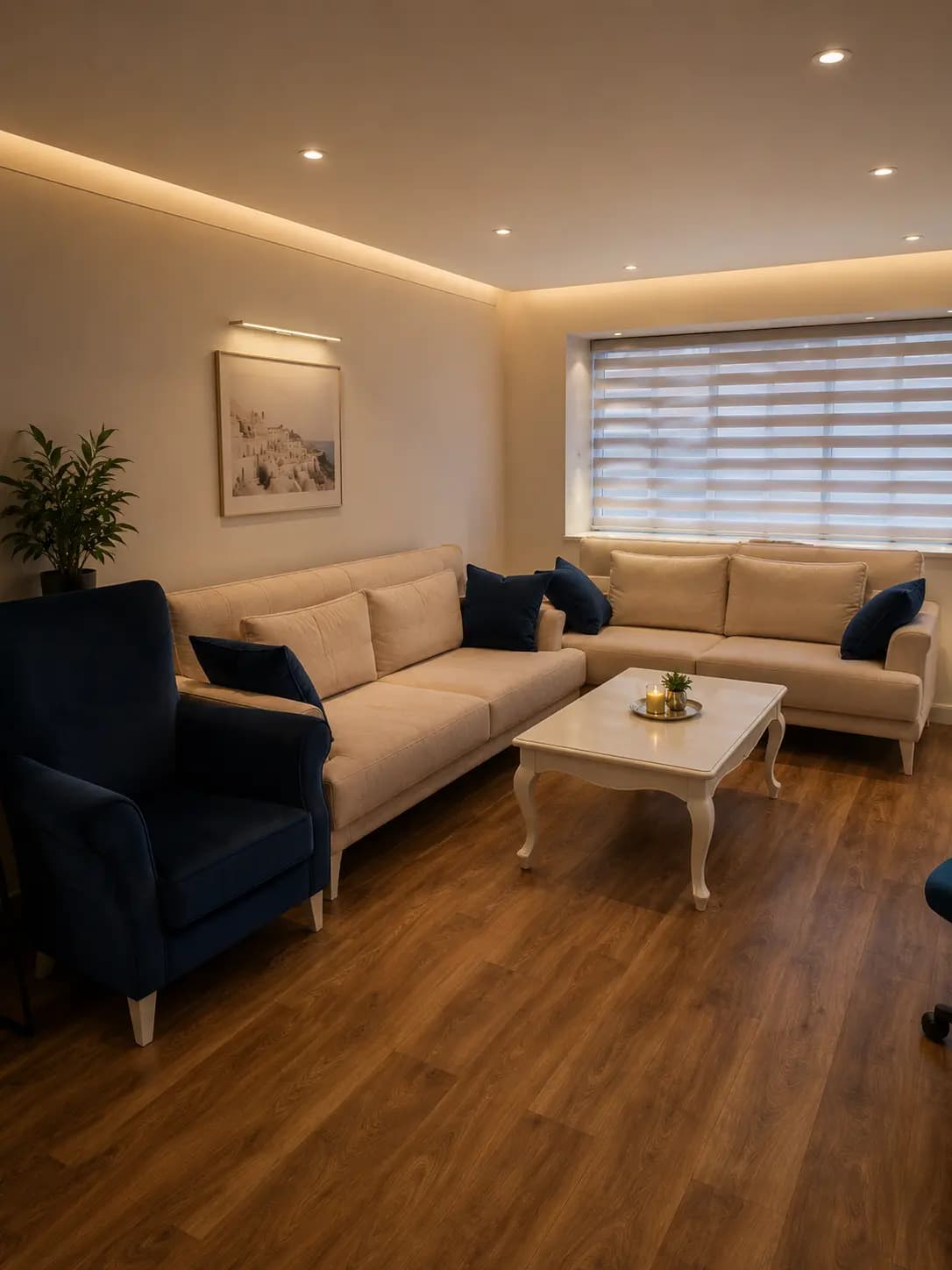 Luxury bespoke sofa handcrafted in our London workshop, featuring premium Italian leather upholstery