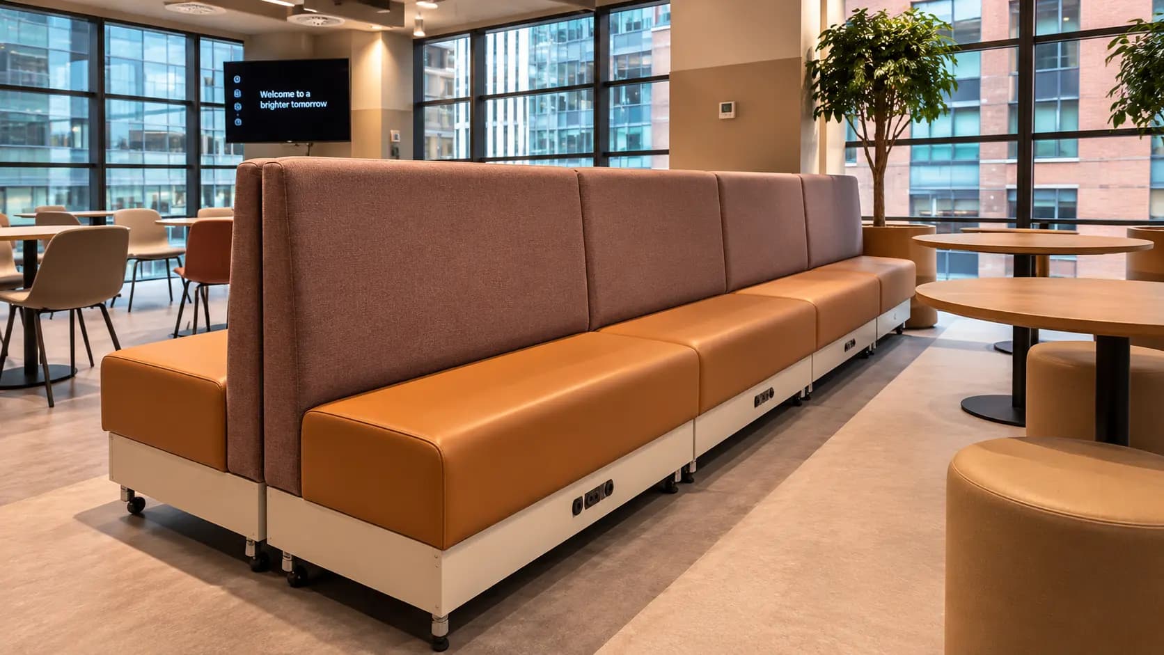Bespoke Mobile Seating for JLL. Canary Wharf, London